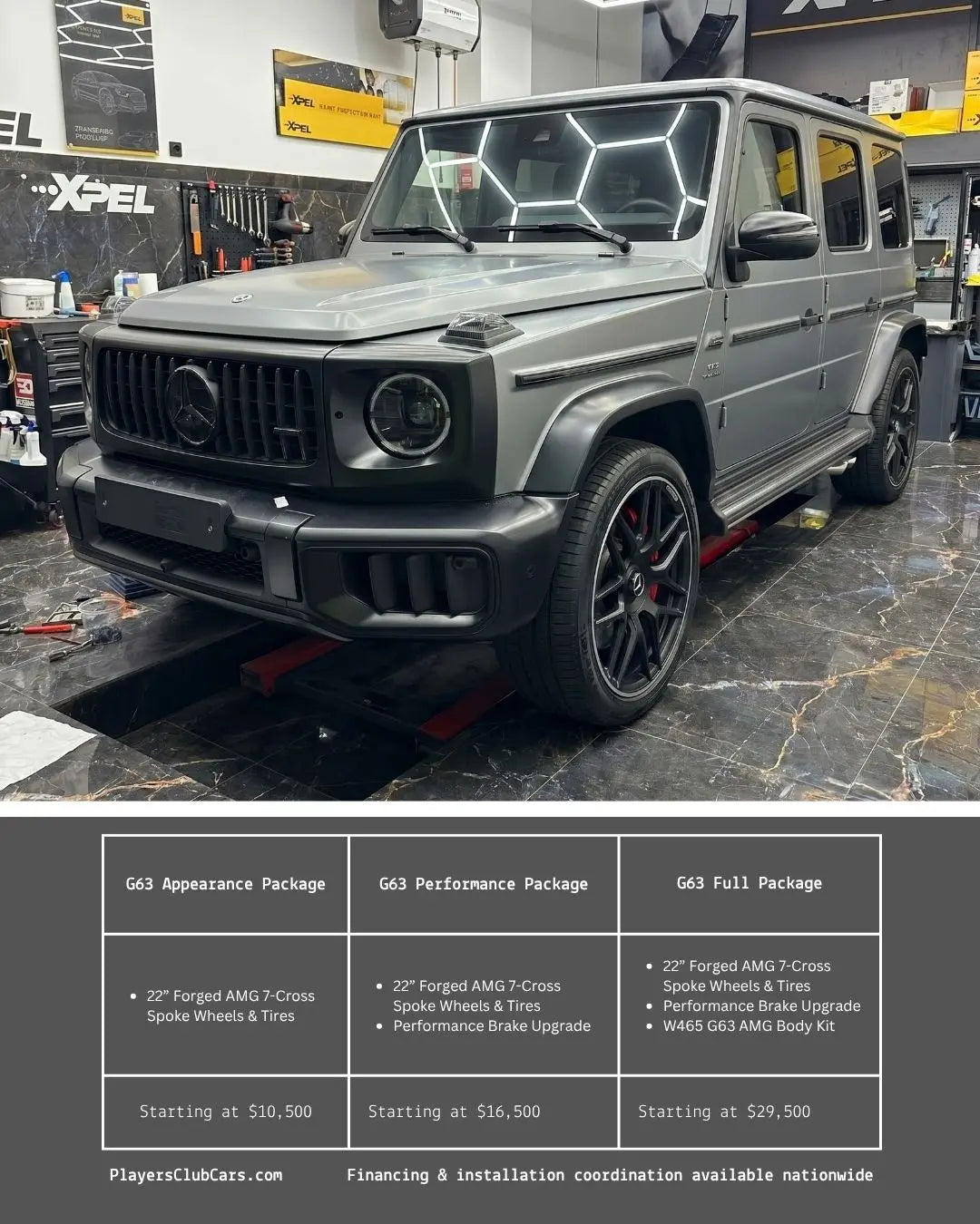 W465 G63 AMG Conversion Package – Mercedes G-Class Players Club Cars