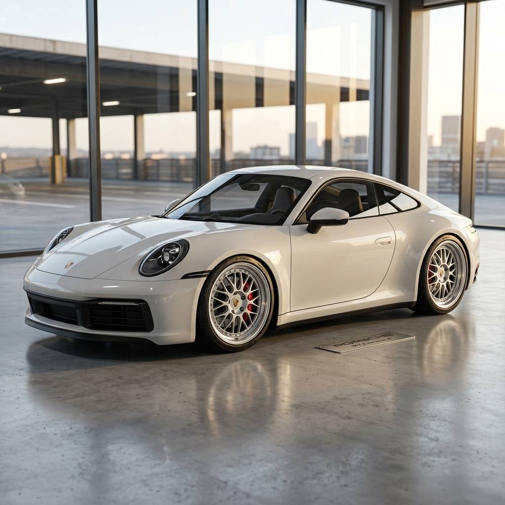 Porsche 992 Carrera on Players Club Forged 2-Piece Wheels — Why Fitment Changes Everything