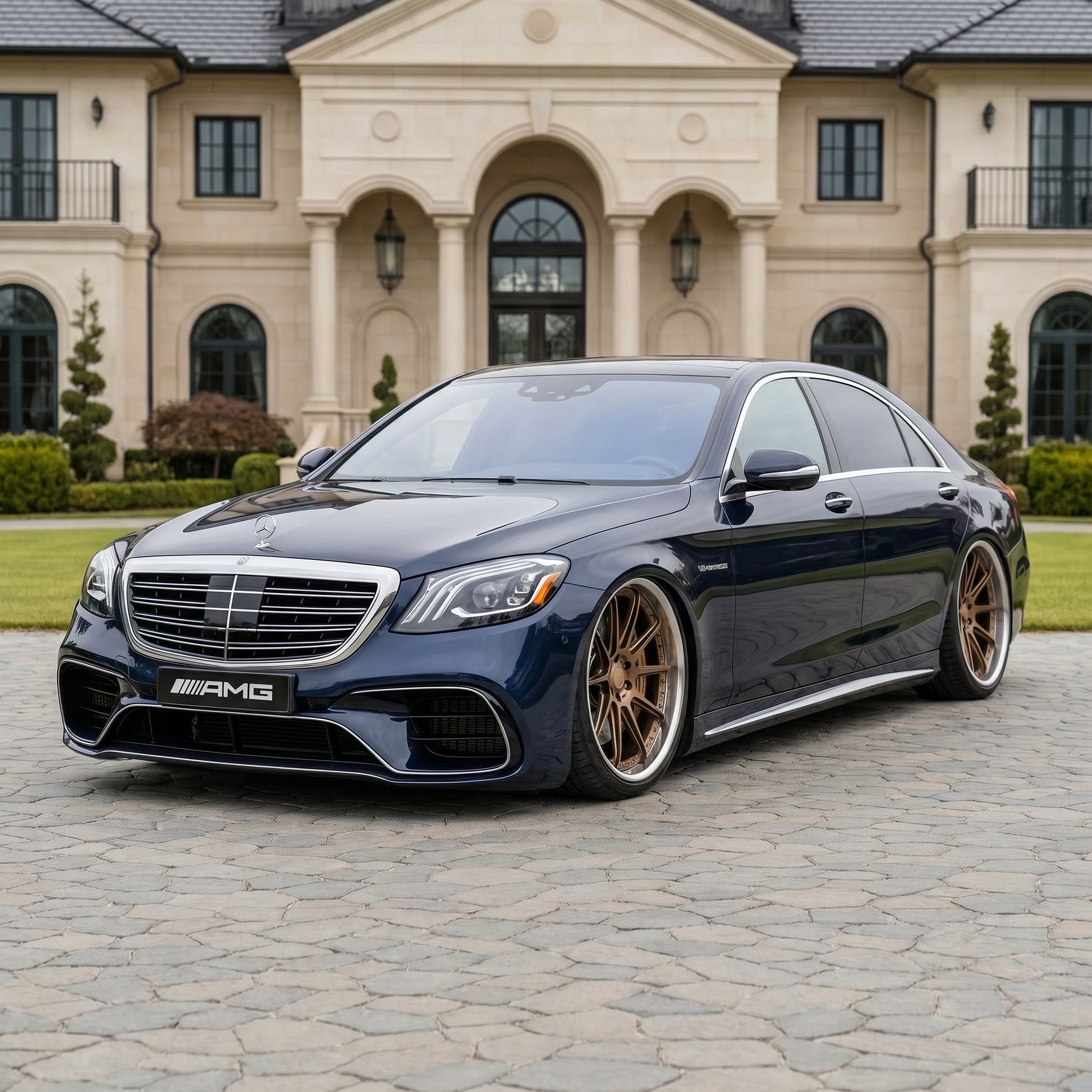 Silver Two Piece Forged Wheels for Mercedes-Benz AMG G-Class G63 G580 G550 GLE63 AMG GT63 AMG GTS GTR Po Black Series Maybach S550 S580 S63 E63 CLS53 CLE53 SL65 SL63 C63 EQS EQE Maybach SLS SLRGLS63 GLE63