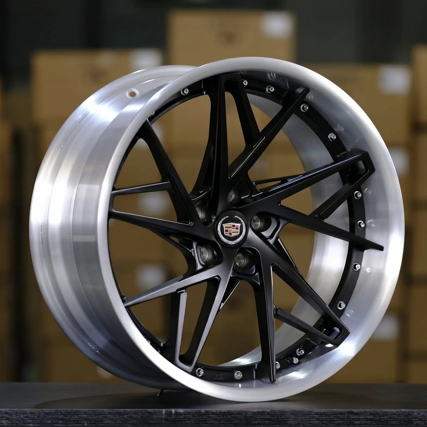 Custom 22 inch forged wheels for the Cadillac Escalade IQ and V-Series
