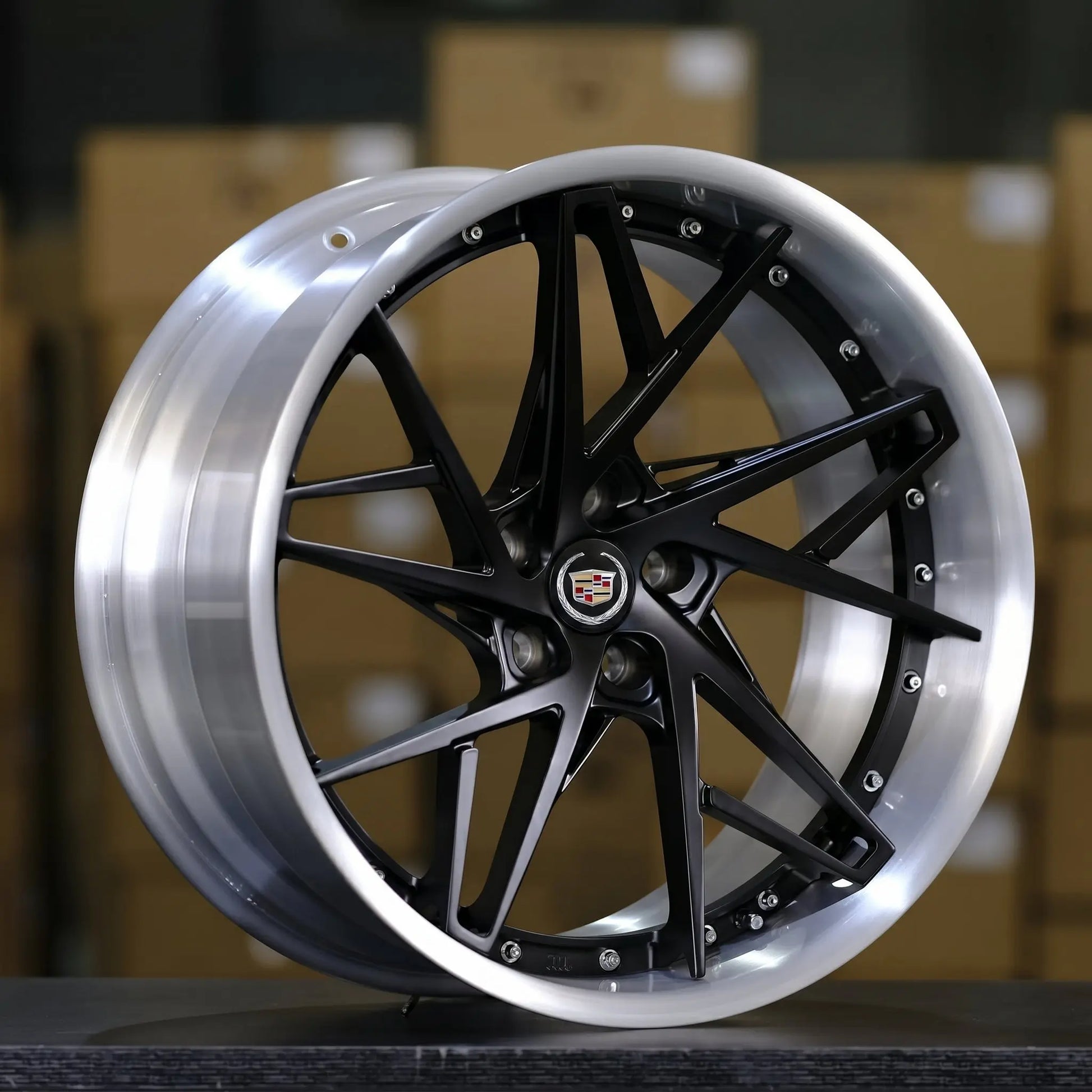 Custom 22 inch forged wheels for the Cadillac Escalade IQ and V-Series