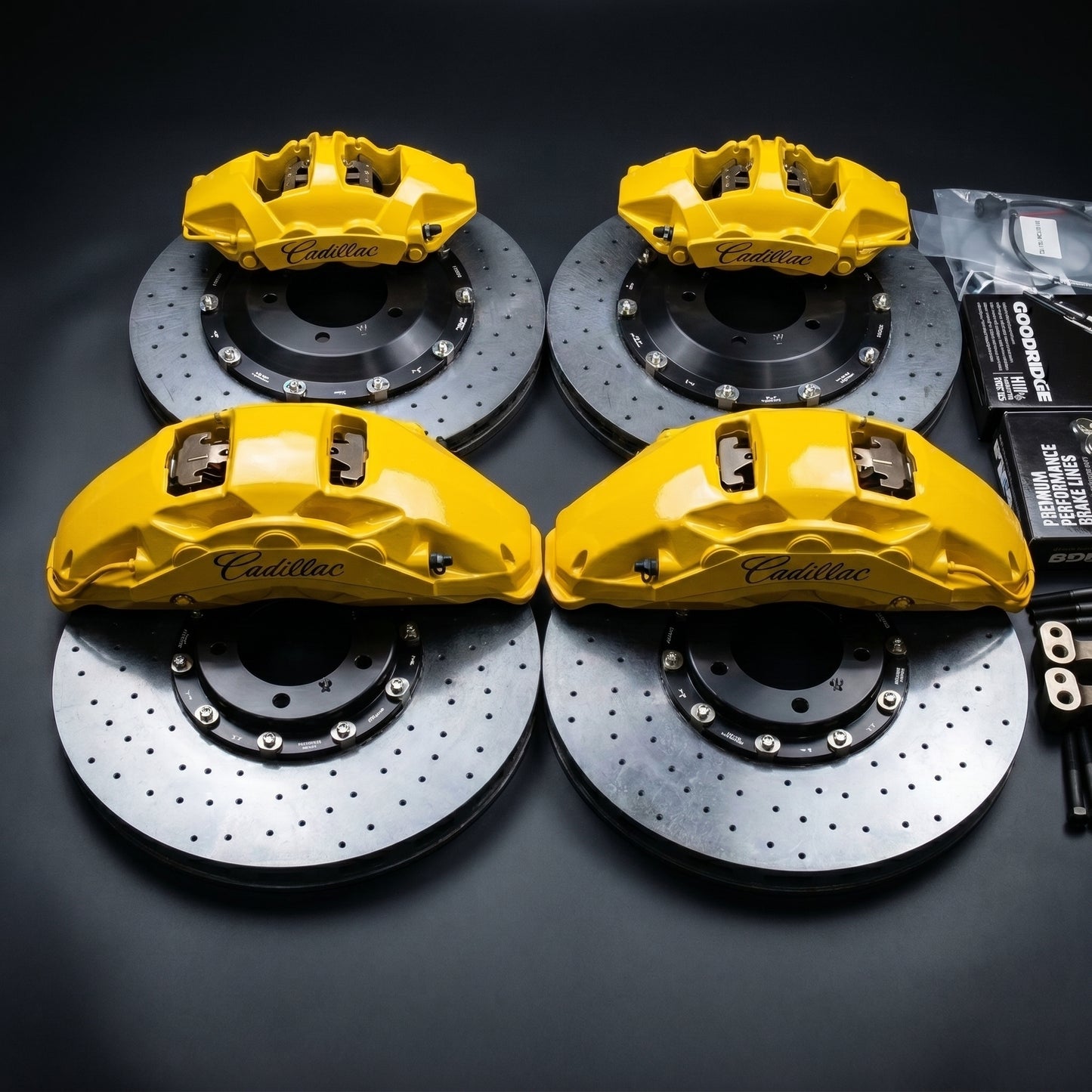 Carbon Ceramic Rotors Pads Calipers for CT5-V CT4-V CT6-V Blackwing CTS-V Escalade IQ Vistiq Lyriq Optiq