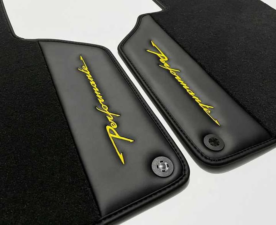 Lamborghini Gallardo Custom Leather Floor Mats LP560 LP570 Superleggera Spyder Set