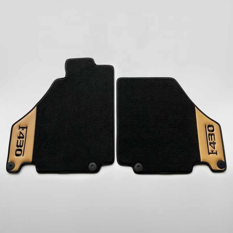 Ferrari F430 Custom Leather Floor Mats Berlinetta Spider Scuderia 16M Set