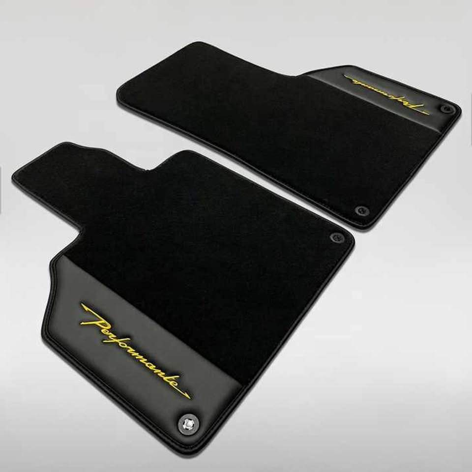 Lamborghini Gallardo Custom Leather Floor Mats LP560 LP570 Superleggera Spyder Set