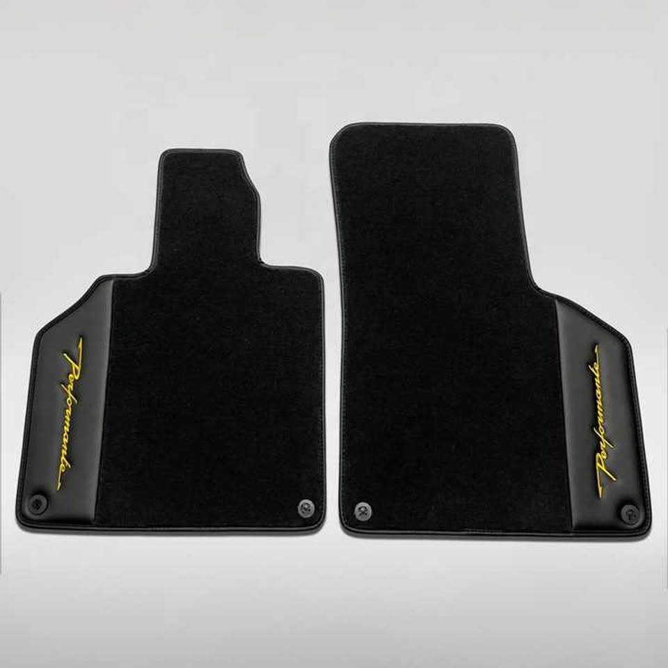 Lamborghini Gallardo Custom Leather Floor Mats LP560 LP570 Superleggera Spyder Set