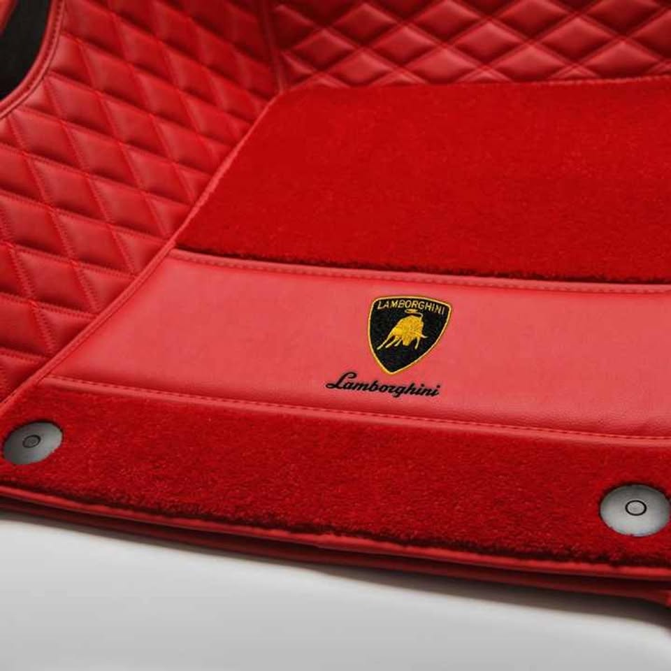 Lamborghini Gallardo Custom Quilted Floor Mats LP560 LP570 Superleggera Spyder Set