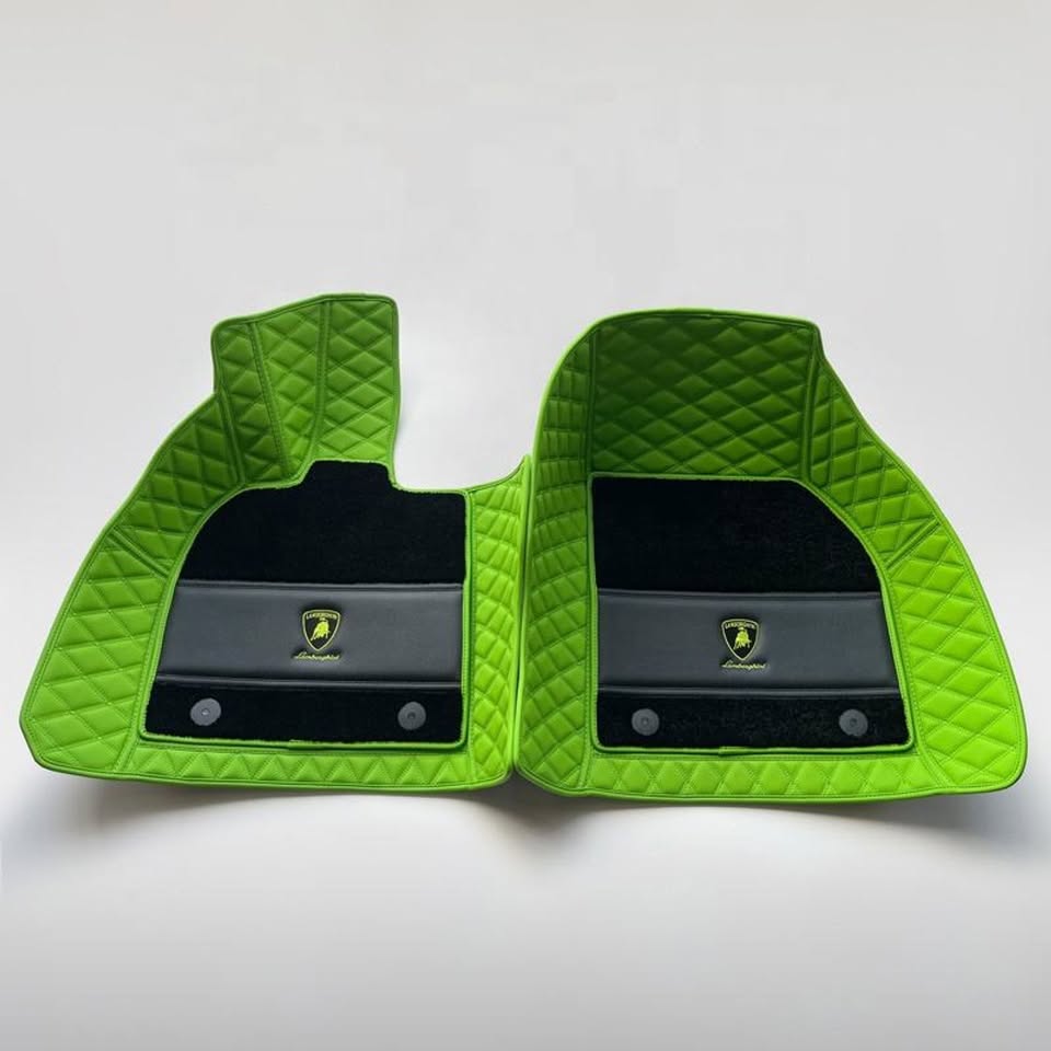 Lamborghini Aventador Custom Quilted Floor Mats LP700 LP750 SV LP740 S LP770 SVJ Ultimae Set