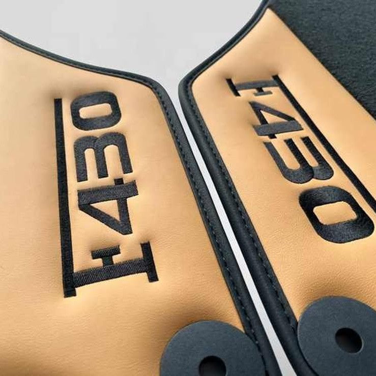 Ferrari F430 Custom Leather Floor Mats Berlinetta Spider Scuderia 16M Set