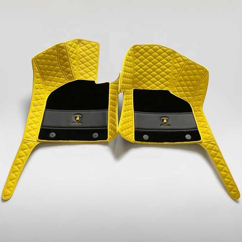 Lamborghini Gallardo Custom Quilted Floor Mats LP560 LP570 Superleggera Spyder Set