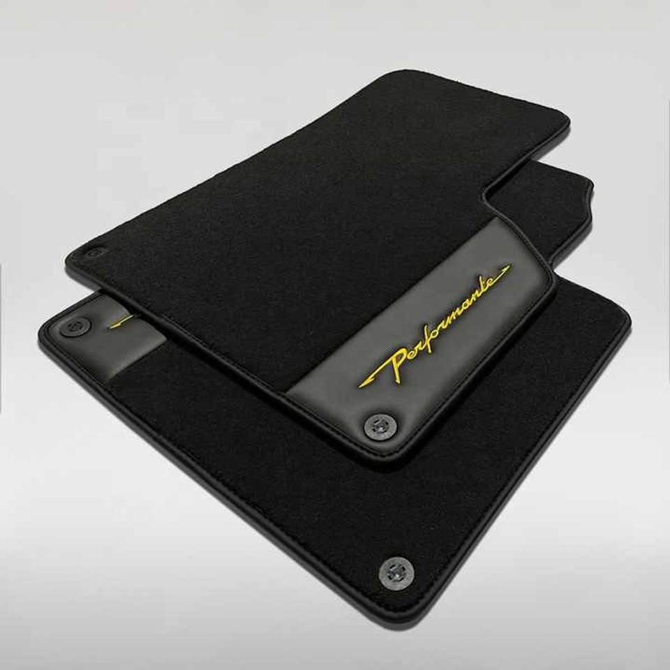 Lamborghini Gallardo Custom Leather Floor Mats LP560 LP570 Superleggera Spyder Set