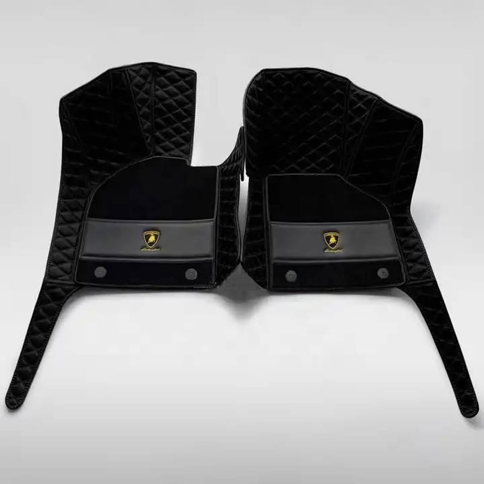Lamborghini Gallardo Custom Quilted Floor Mats LP560 LP570 Superleggera Spyder Set
