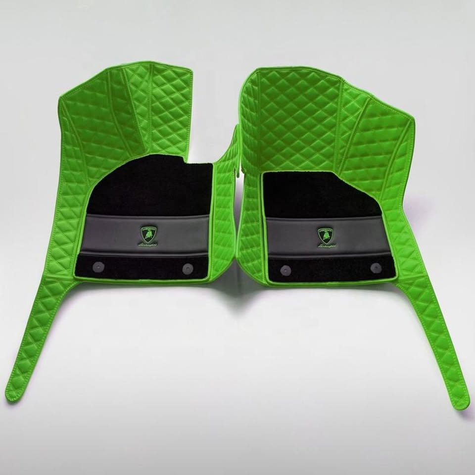 Lamborghini Gallardo Custom Quilted Floor Mats LP560 LP570 Superleggera Spyder Set