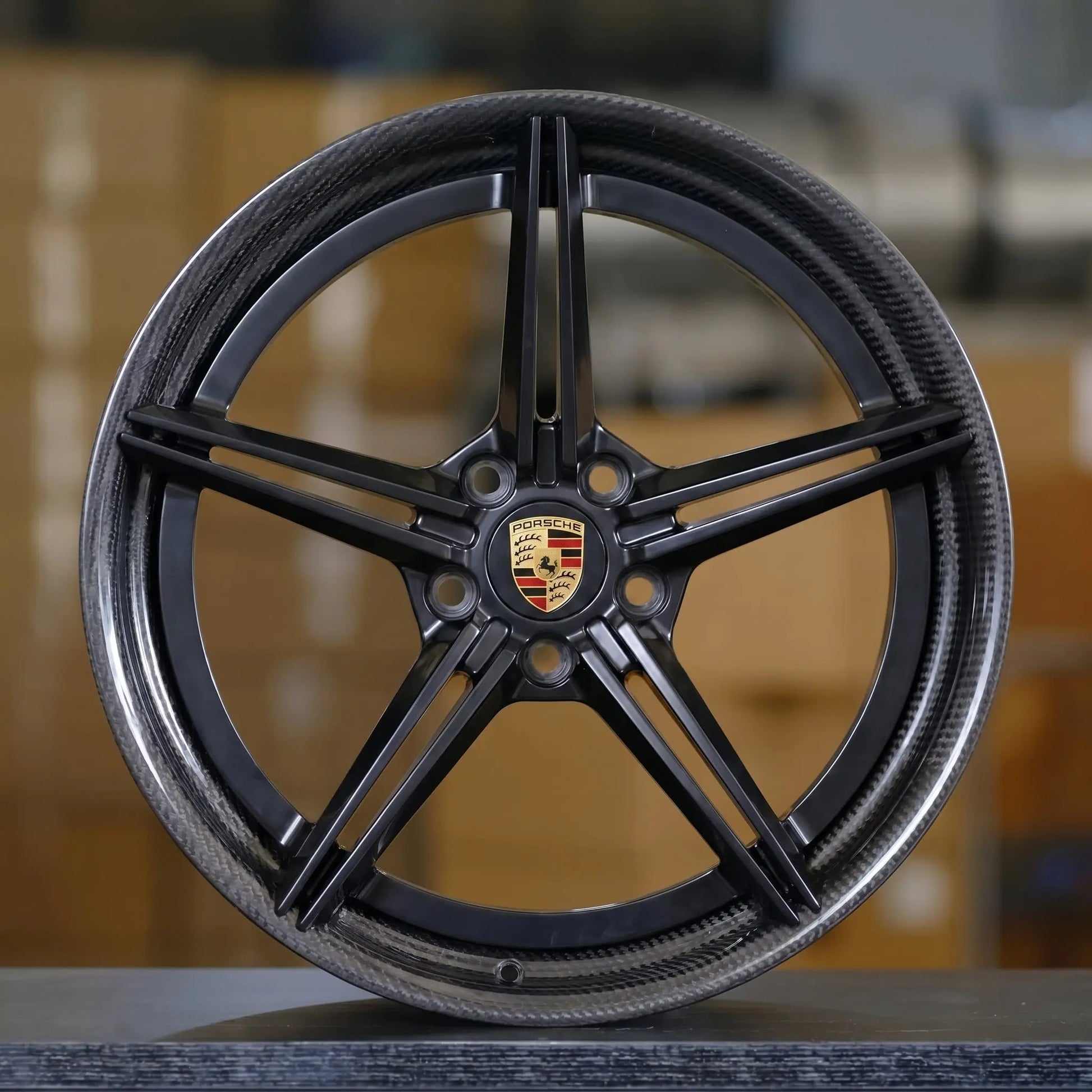 Lightweight Carbon Fiber 22 Wheels for Porsche Carrera 992 991 9J1 Taycan Panamera Cayenne Macan