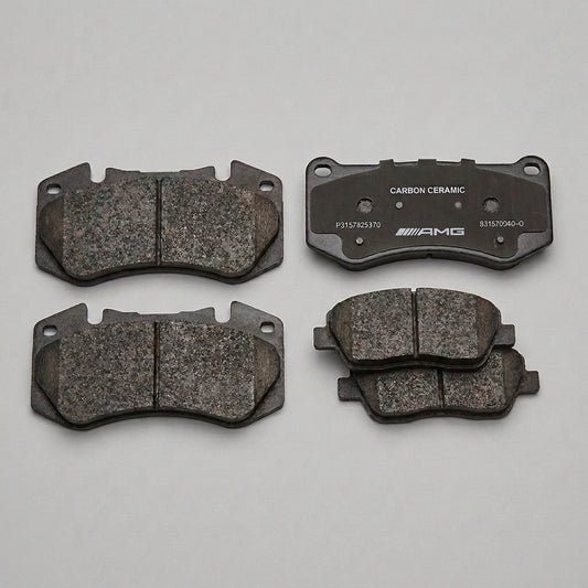 Mercedes-AMG Low-Dust & No-Noise Carbon Ceramic Brake Pads (Front & Rear Set)