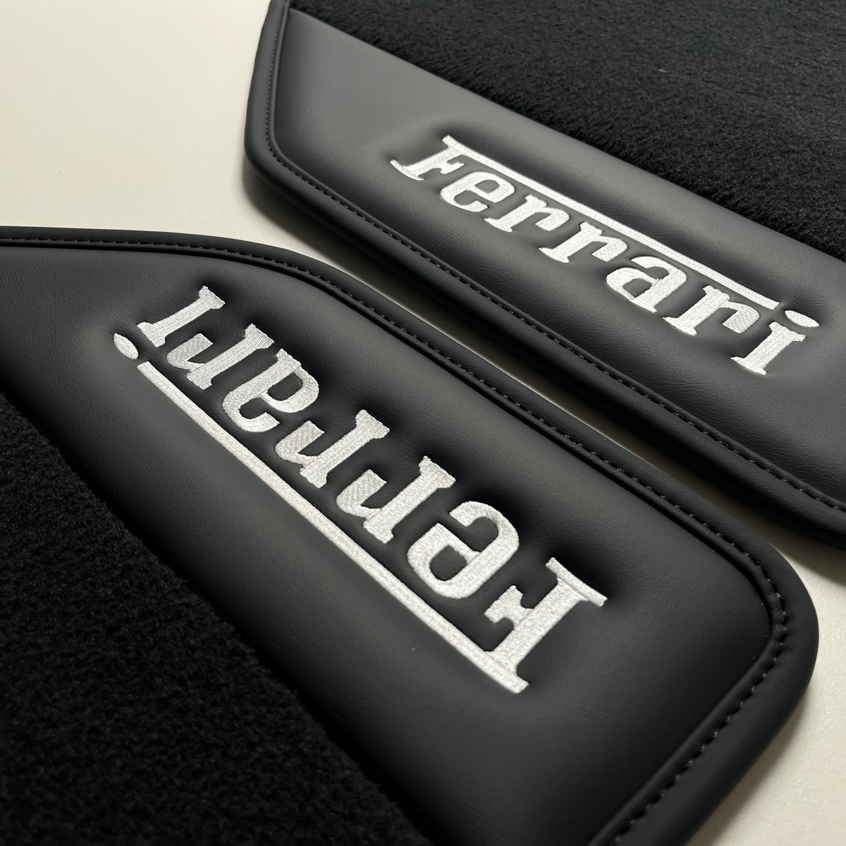 Ferrari F430 Custom Leather Floor Mats Berlinetta Spider Scuderia 16M Set