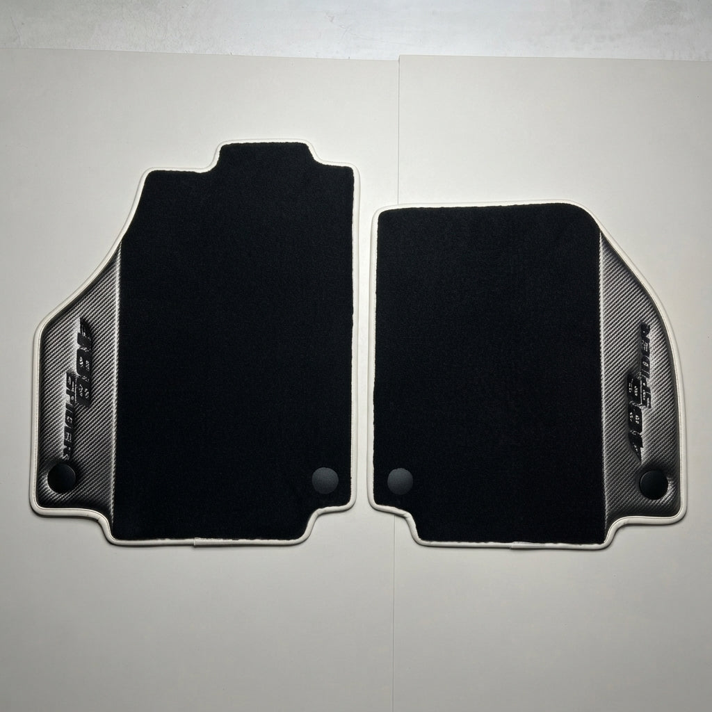 Ferrari 488 Custom Leather Floor Mats GTB Pista Spider Set