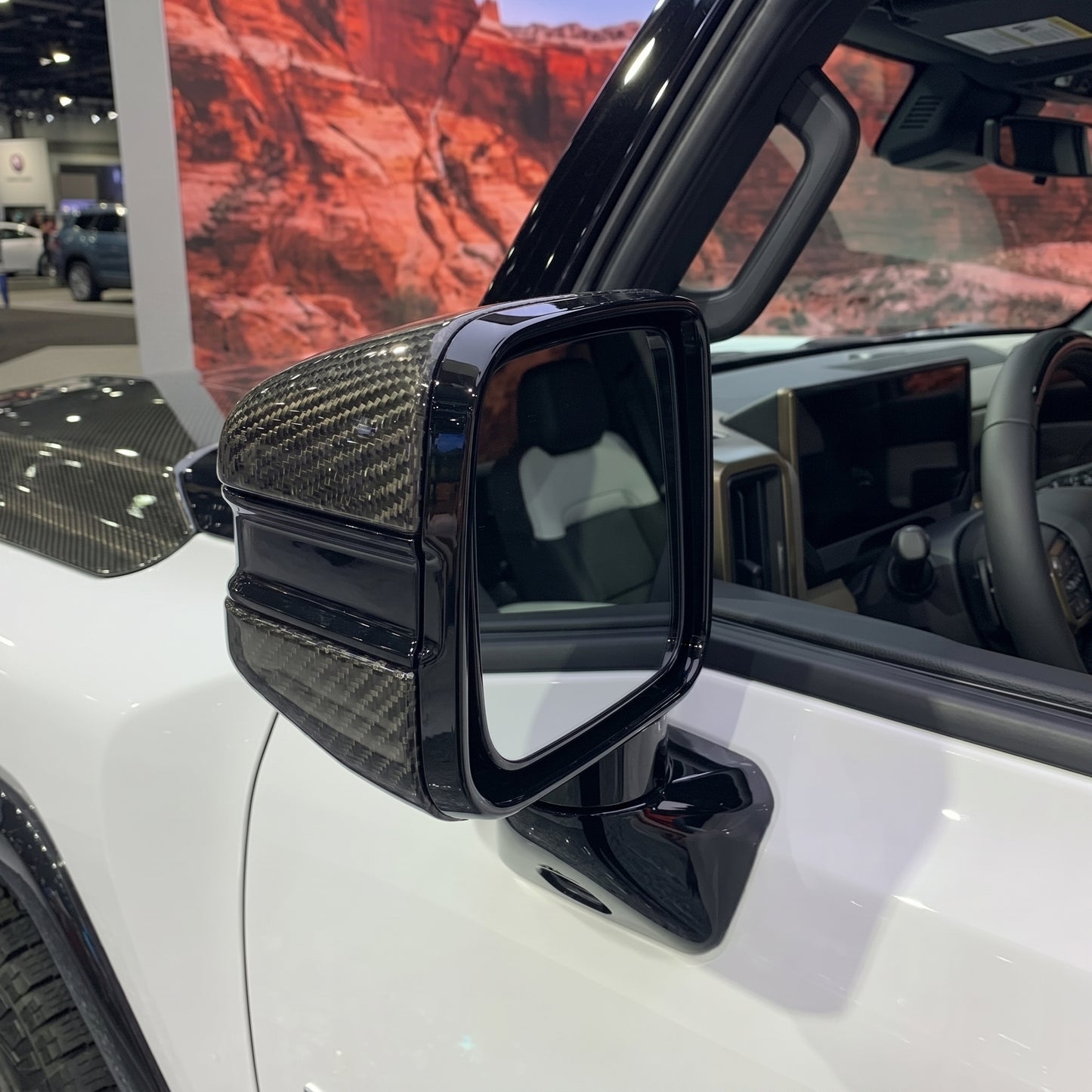 Carbon Fiber Side Mirror Set for GMC Hummer EV