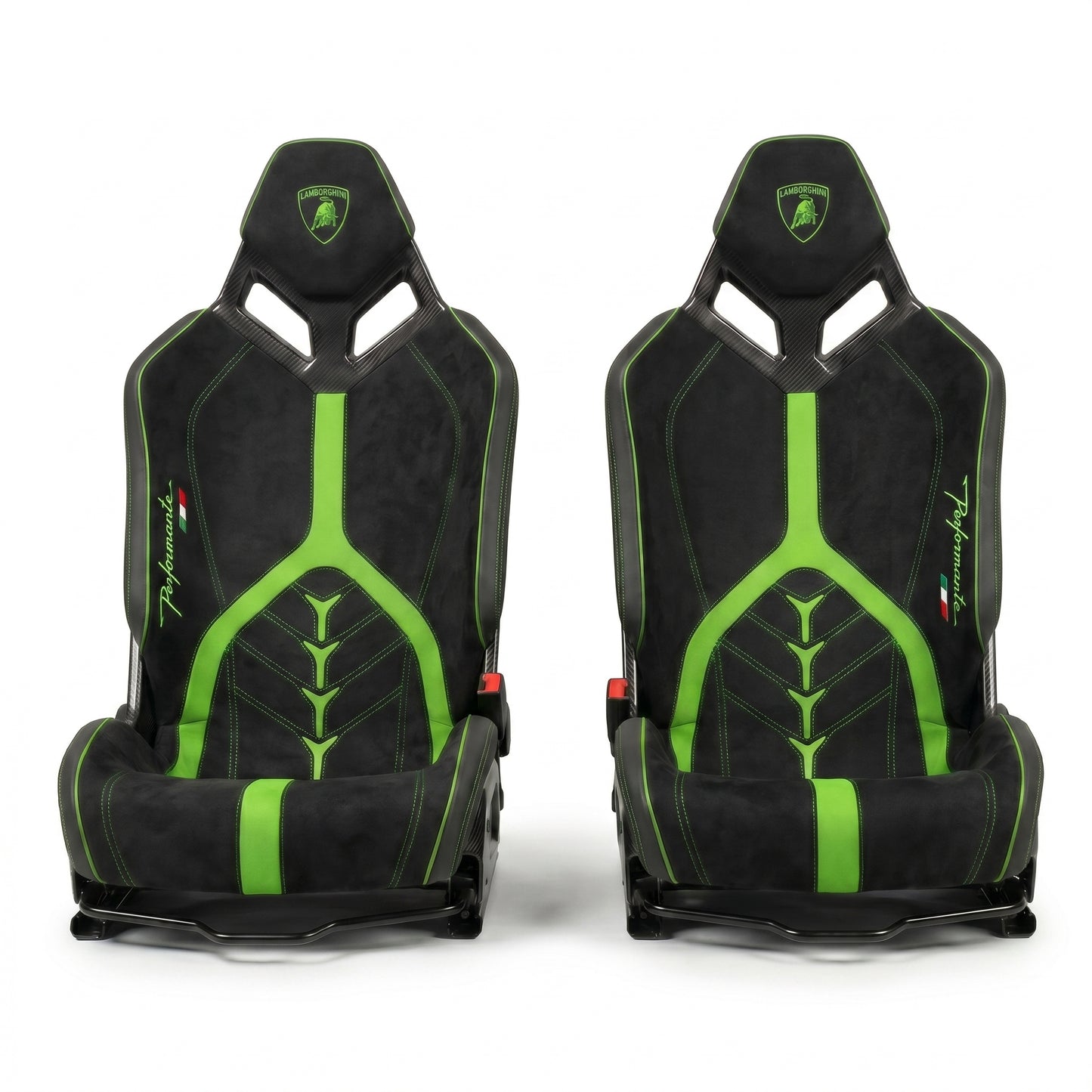 Lamborghini Carbon Fiber Race Seats for the Aventador SV SVJ Huracan Performante LP610 LP580 EVO Tecnica STO Gallardo Murcielago Temerario Revuelto