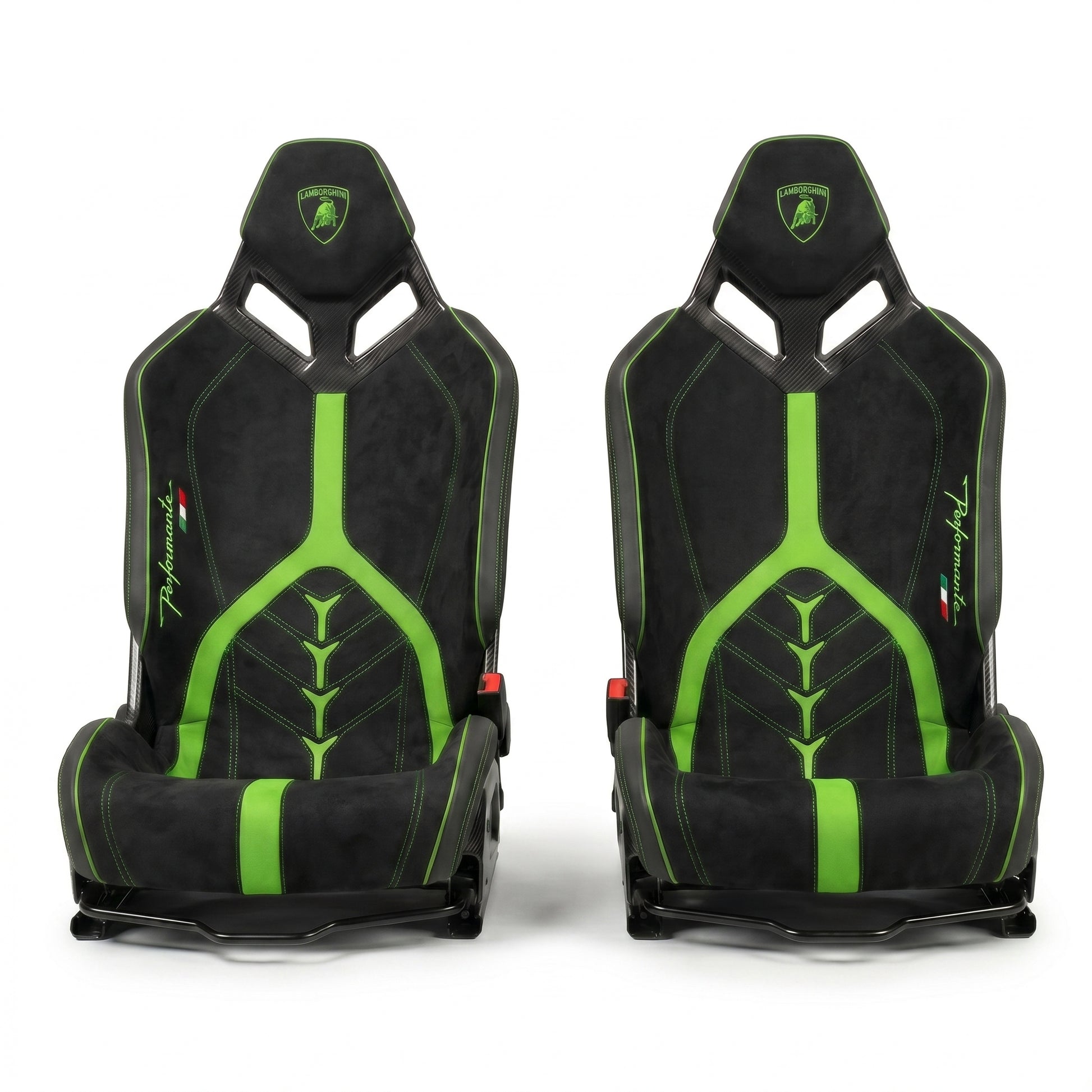 Lamborghini Carbon Fiber Race Seats for the Aventador SV SVJ Huracan Performante LP610 LP580 EVO Tecnica STO Gallardo Murcielago Temerario Revuelto