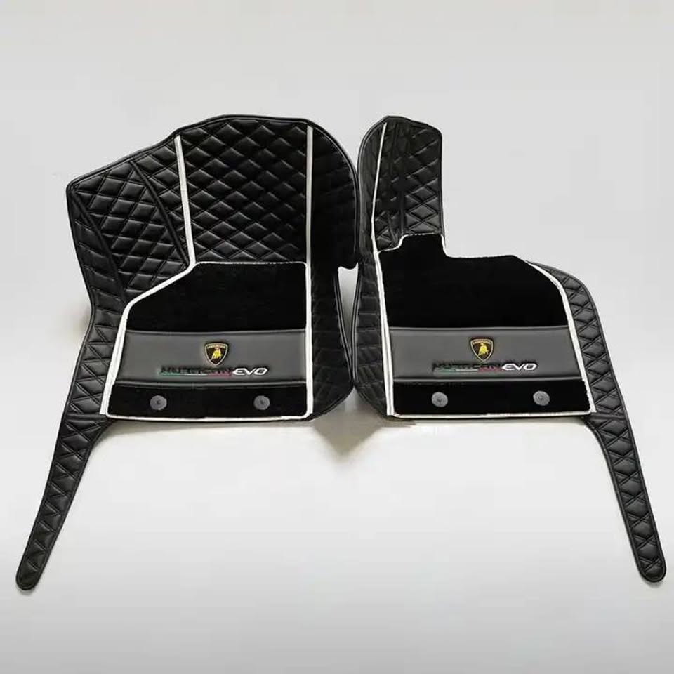 Lamborghini Huracan Custom Quilted Floor Mats LP610 LP580 Performante EVO STO Tecnica Sterrato Set