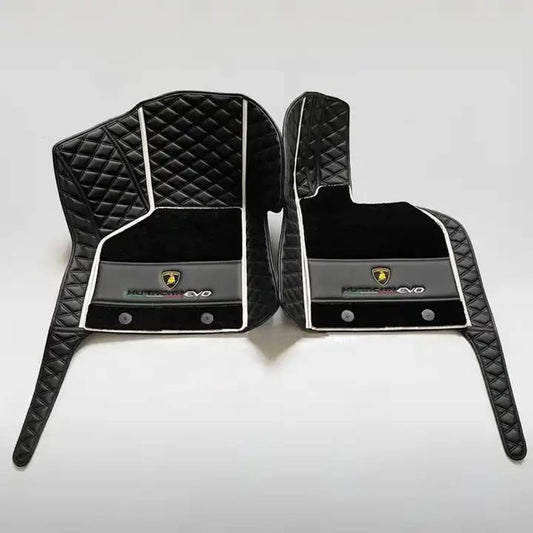 Lamborghini Huracan Custom Quilted Floor Mats LP610 LP580 Performante EVO STO Tecnica Sterrato Set