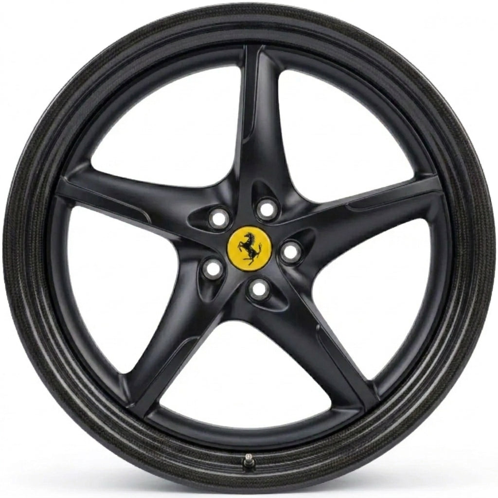 Matte Black Ferrari SF90 Carbon Fiber Wheels