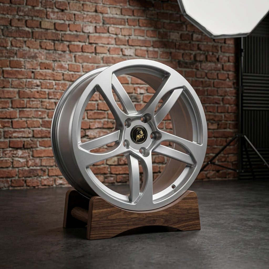 OEM Lamborghini LP640 Murciélago Wheels | Silver Hermera 19/20"